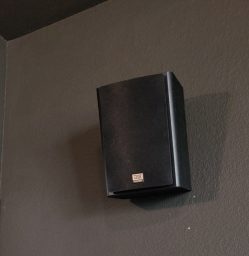 speaker mounted on wall